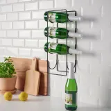 IKEA SNÖSPIRA (ИКЕА СНЁСПИРА) — Подставка для 4 бутылок вина, черный — фото 3