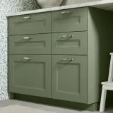 IKEA AXSTAD (ИКЕА АКССТАД) — Фасад ящика, серо-зелёный 40x10 см — фото 2