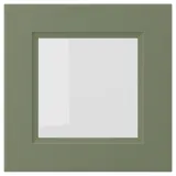 IKEA AXSTAD (ИКЕА АКССТАД) — Дверца стеклянная, серо-зелёная 40x40 см — фото 1