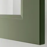IKEA AXSTAD (ИКЕА АКССТАД) — Дверца стеклянная, серо-зелёная 40x40 см — фото 3