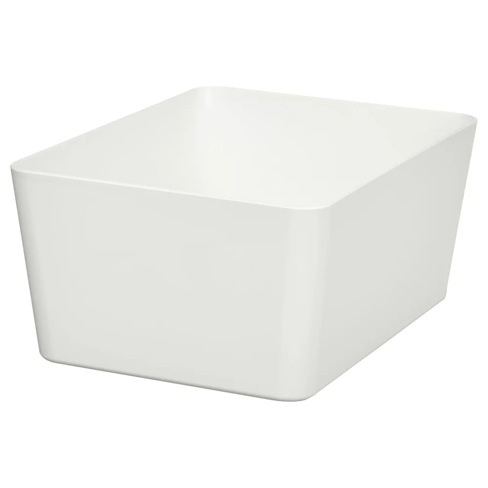 IKEA KUGGIS (ИКЕА КУГГИС) — Контейнер для хранения, белый 13x18x8 см