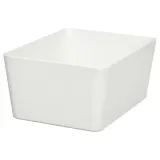 IKEA KUGGIS (ИКЕА КУГГИС) — Контейнер для хранения, белый 13x18x8 см — фото 1