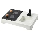IKEA STENMUS (ИКЕА СТЕНМУС) — Игрушечная мини-кухня, белый/чёрный — фото 1