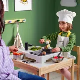IKEA STENMUS (ИКЕА СТЕНМУС) — Игрушечная мини-кухня, белый/чёрный — фото 2
