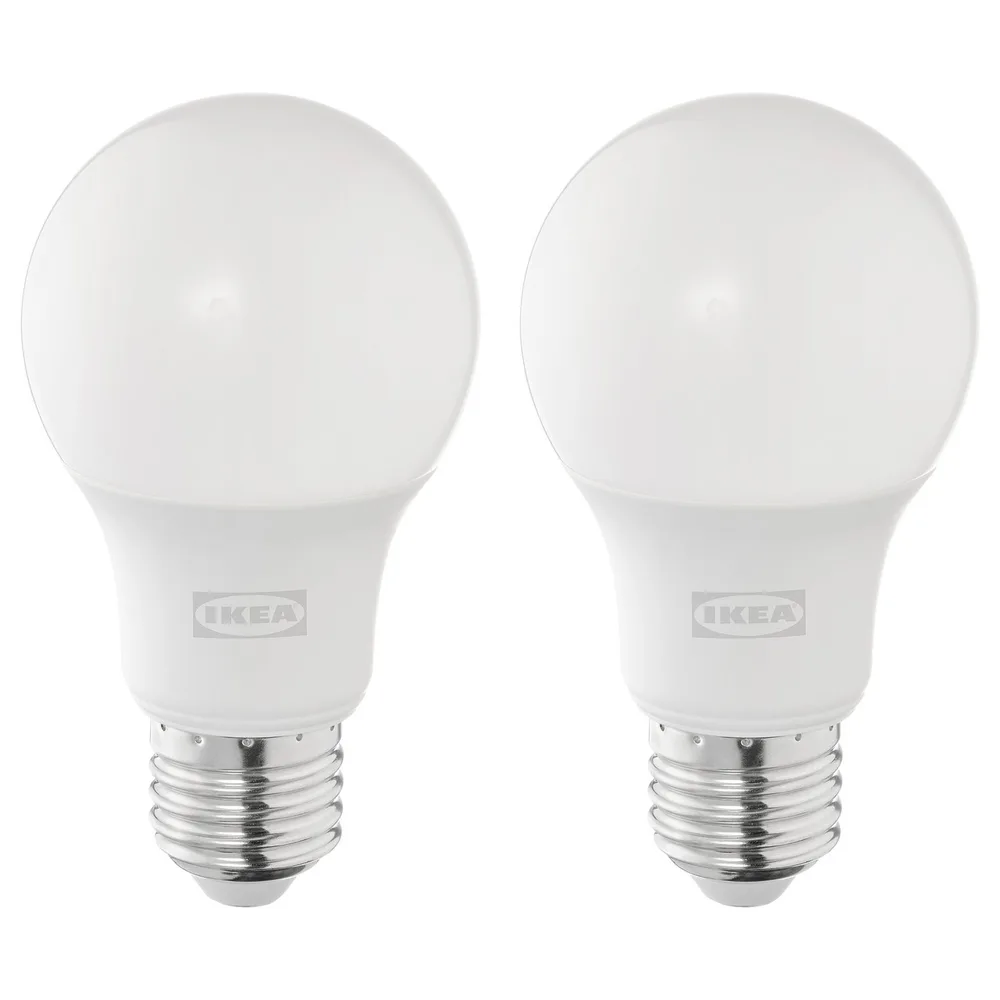 IKEA SOLHETTA (ИКЕА СОЛХЕТТА) — Лампа светодиодная E27 806 люмен, диммируемая/опаловый шар белая