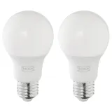 IKEA SOLHETTA (ИКЕА СОЛХЕТТА) — Лампа светодиодная E27 806 люмен, диммируемая/опаловый шар белая — фото 1