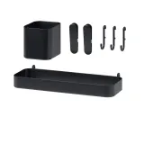 IKEA SKÅDIS (ИКЕА СКОДИС) — Комплект аксессуаров, 7 элементов, чёрный — фото 1
