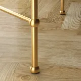 IKEA TORSJÖ (ИКЕА ТОРШЁ) — Столик, имитация золота/стекло 45 см — фото 5