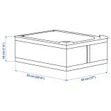 IKEA SKUBB (ИКЕА СКУББ) — Короб для хранения одежды/белья, белый 43x53x19 см — фото 6