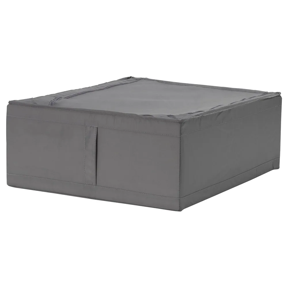 IKEA SKUBB (ИКЕА СКУББ) — Короб для хранения одежды/белья, тёмно-серый 43x53x19 см