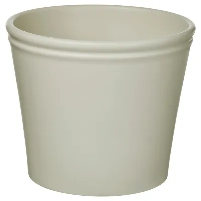 IKEA KÖRSBÄRSBJÖRK (ИКЕА КЁРСБЭРСБЙЁРК) — Кашпо, светлый серо-бежевый 24 см