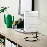 IKEA STRANDAD (ИКЕА СТРАНДАД) — Лампа настольная, белый/чёрный 29 см — фото 3