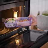IKEA PRUTA (ИКЕА ПРУТА) — Контейнер для сэндвича с крышкой, лиловый/зелёный 22x14x5 см — фото 6