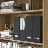 IKEA FJÄDERHARV (ИКЕА ФЙЭДЕРХАРВ) — Накопитель для документов, антрацит — фото 2