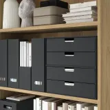 IKEA FJÄDERHARV (ИКЕА ФЙЭДЕРХАРВ) — Накопитель для документов, антрацит — фото 6