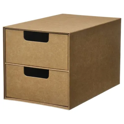 IKEA GÄRDESGÅRD (ИКЕА ГЭРДЕСГОРД) — Мини-комод, 2 ящика, натуральный 16x25 см
