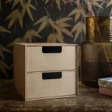 IKEA GÄRDESGÅRD (ИКЕА ГЭРДЕСГОРД) — Мини-комод, 2 ящика, натуральный 16x25 см — фото 2
