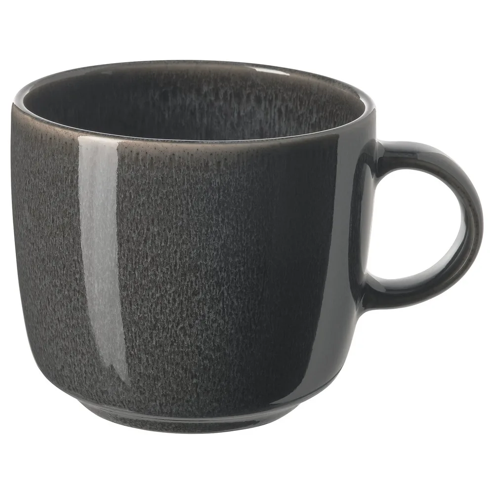 IKEA GLADELIG (ИКЕА ГЛАДЕЛИГ) — Кружка, тёмно-серая 37 cl