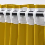 IKEA GINSTMOTT (ИКЕА ГИНСТМОТТ) — Штора, 2 шт, жёлтая/на тесьме 145x300 см — фото 4