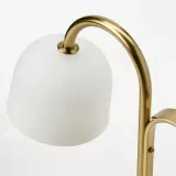 IKEA TVÅMASTAD (ИКЕА ТВОМАСТАД) — Переносная светодиодная лампа, на батарейках латунь/опаловое белое стекло — фото 5