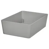 IKEA KUGGIS (ИКЕА КУГГИС) — Контейнер, светло-серый 18x26x8 см — фото 1