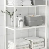 IKEA KUGGIS (ИКЕА КУГГИС) — Контейнер, светло-серый 18x26x8 см — фото 4