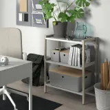 IKEA KUGGIS (ИКЕА КУГГИС) — Контейнер, светло-серый 18x26x15 см — фото 5