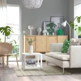 IKEA RIDSTIG (ИКЕА РИДСТИГ) — Ковер безворсовый, кремовый/зеленый 133х195 см — фото 4