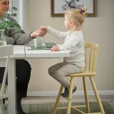 IKEA AGAM (ИКЕА АГАМ) — Детский стул, светлый бежево-желтый — фото 2