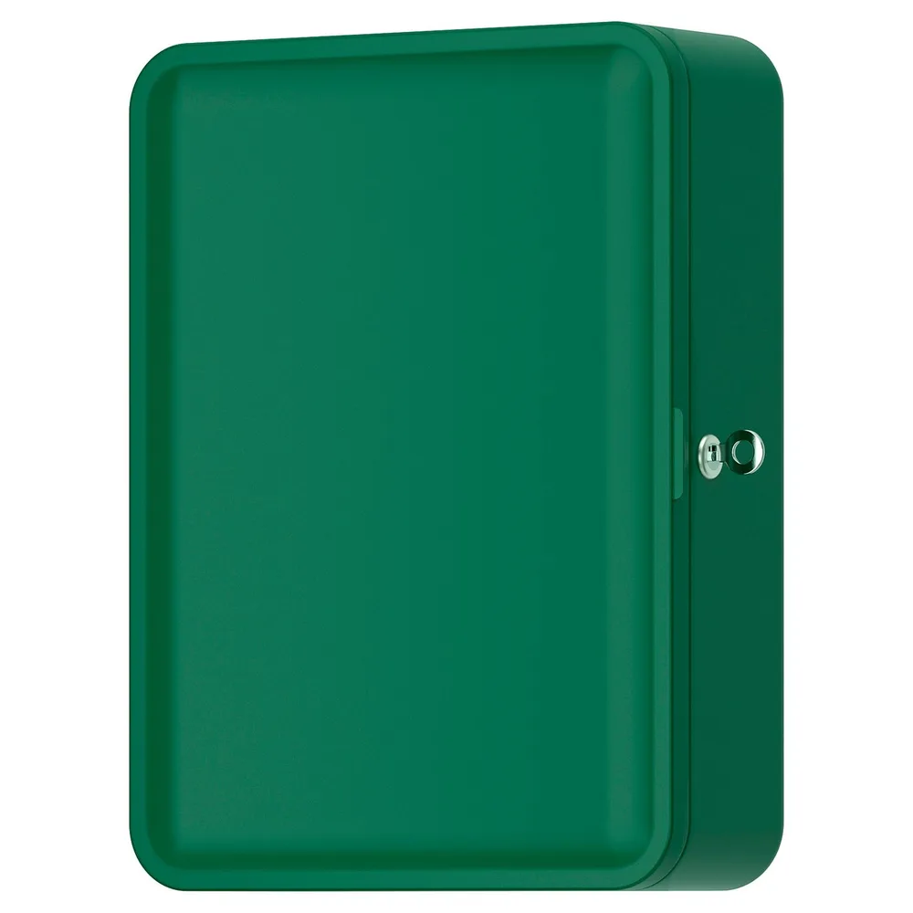 IKEA HUSBYÅN (ИКЕА ХУСБИОН) — Настенный шкаф, темно-зеленый 28х11х37.5 см