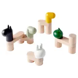 IKEA GREJSIMOJS (ИКЕА ГРЕЙСИМОЙС) — Набор кубиков, 20 шт., для свободного соединения/5 фигурок — фото 2