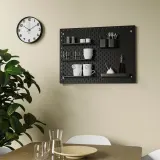 IKEA SKÅDIS (ИКЕА СКОДИС) — Полка для экспозиции, черный — фото 3