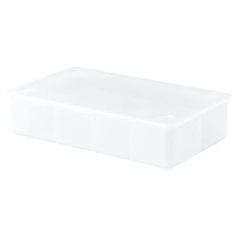 IKEA GLIS (ИКЕА ГЛИС) — Коробка с крышкой, прозрачный 34х21 см