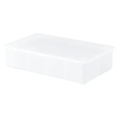 IKEA GLIS (ИКЕА ГЛИС) — Коробка с крышкой, прозрачный 34х21 см