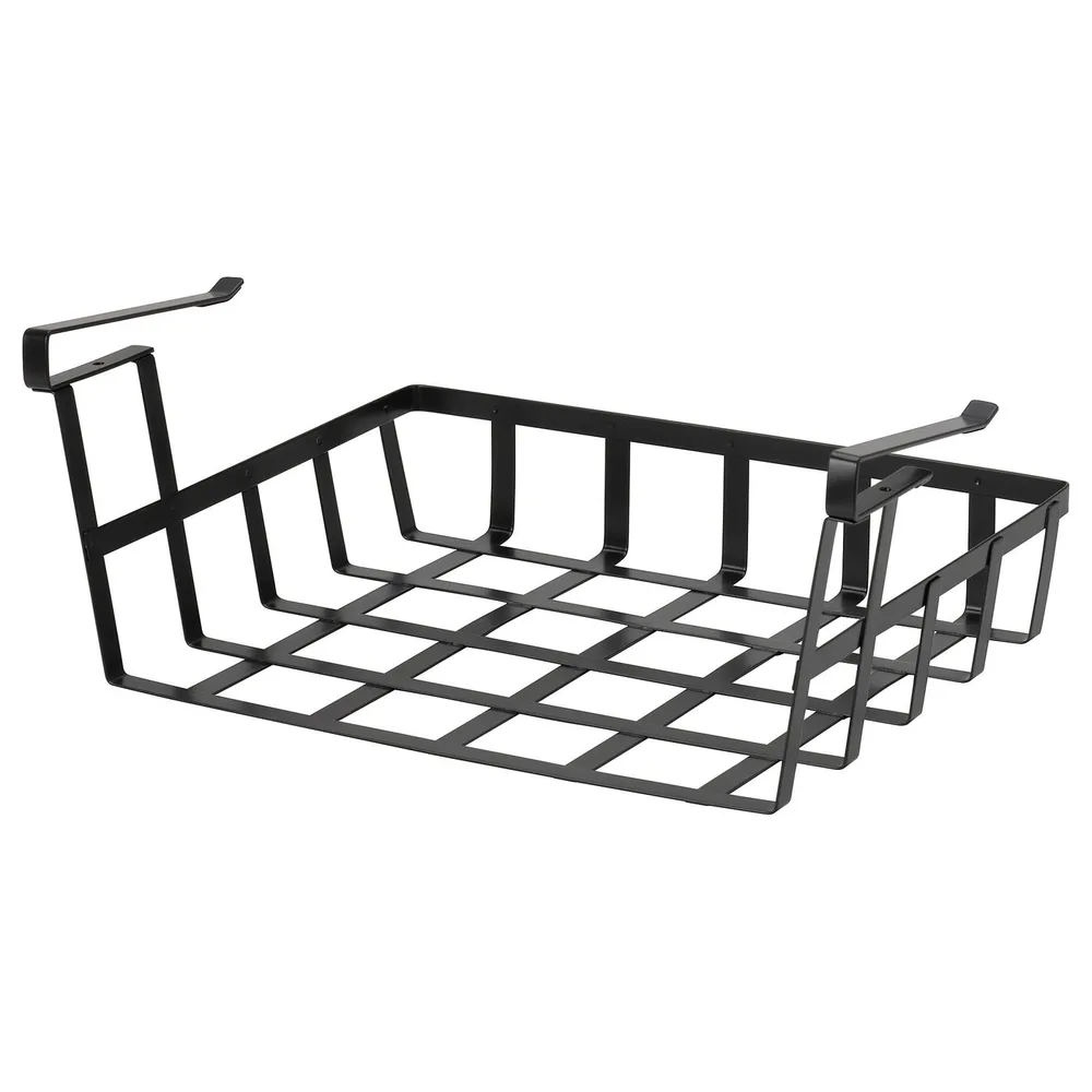 IKEA PÅLYCKE (ИКЕА ПОЛИКЕ) — Корзина с зажимом, антрацит 36x26x14 см