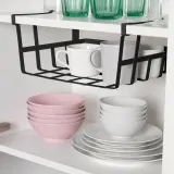 IKEA PÅLYCKE (ИКЕА ПОЛИКЕ) — Корзина с зажимом, антрацит 36x26x14 см — фото 2