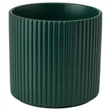 IKEA DAKSJUS (ИКЕА ДАКСЙУС) — Кашпо, тёмно-зелёное 12 см — фото 1