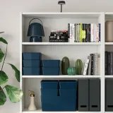 IKEA KUGGIS (ИКЕА КУГГИС) — Контейнер, чёрно-синий 18x26x8 см — фото 6