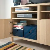 IKEA KUGGIS (ИКЕА КУГГИС) — Контейнер, чёрно-синий 18x26x8 см — фото 7