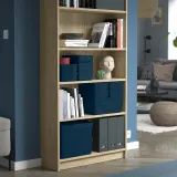 IKEA KUGGIS (ИКЕА КУГГИС) — Контейнер, чёрно-синий 18x26x8 см — фото 8
