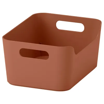IKEA UPPDATERA (ИКЕА УППДАТЕРА) — Контейнер, красно-коричневый 24x17 см