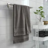 IKEA BROKGLIM (ИКЕА БРОКГЛИМ) — Банное полотенце, серый 70х140 см — фото 4