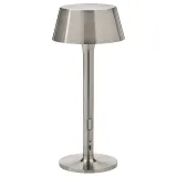 IKEA AVHÅLL (ИКЕА АВХОЛЛ) — Портативная светодиодная лампа, на батарее/регулируемая яркость никель для улицы 29 см — фото 1