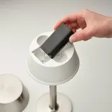 IKEA AVHÅLL (ИКЕА АВХОЛЛ) — Портативная светодиодная лампа, на батарее/регулируемая яркость никель для улицы 29 см — фото 6