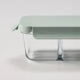 IKEA HAVSTOBIS (ИКЕА ХАВСТОБИС) — Контейнер для еды, прозрачный/светло-зелёный 700 мл — фото 3
