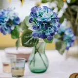 IKEA SMYCKA (ИКЕА СМЙСКА) — Искусственный цветок, для дома и улицы/гортензия сине-сиреневая 55 см — фото 3