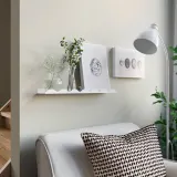 IKEA DAGGKAPRIFOL (ИКЕА ДАГГКАПРИФОЛ) — Полка для фотографий, белая 49 см — фото 3