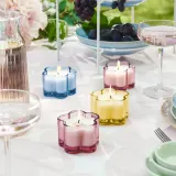 IKEA MORKULLA (ИКЕА МОРКУЛЛА) — Свеча ароматическая в стекле, сирень разные цвета 12 ч — фото 4