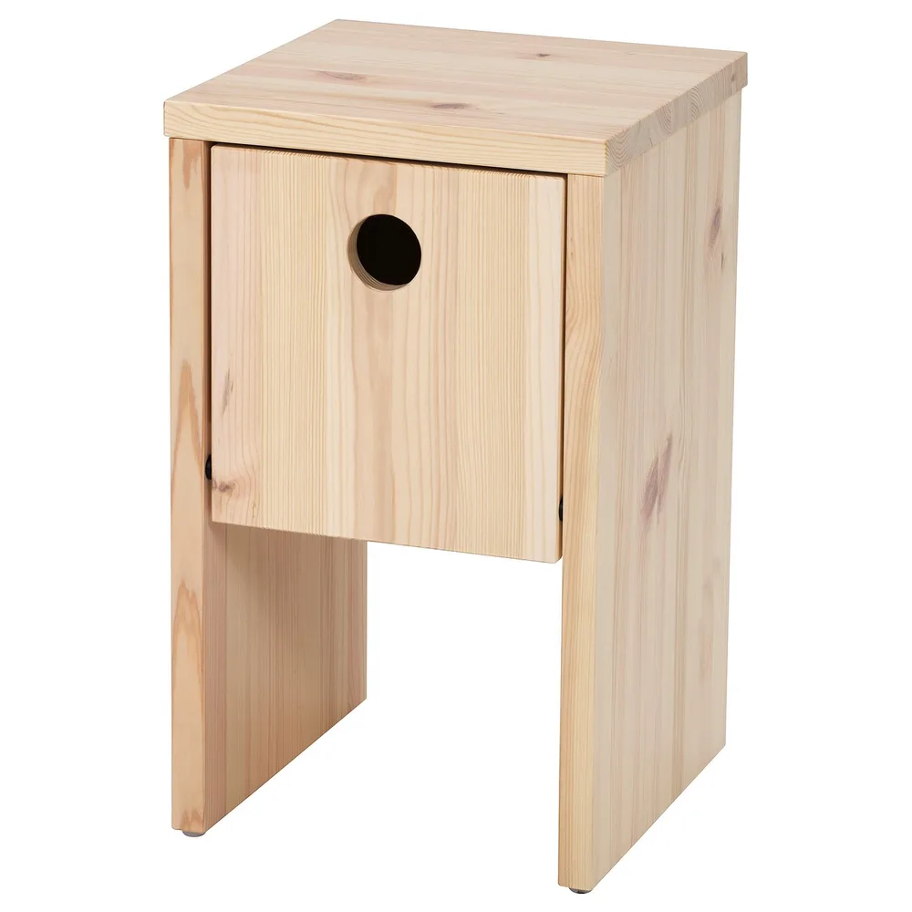 IKEA PS 2026 (ИКЕА ПС 2026) — Тумба прикроватная, сосна с откидной дверцей 30х30х50 см
