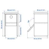 IKEA PS 2026 (ИКЕА ПС 2026) — Тумба прикроватная, сосна с откидной дверцей 30х30х50 см — фото 8